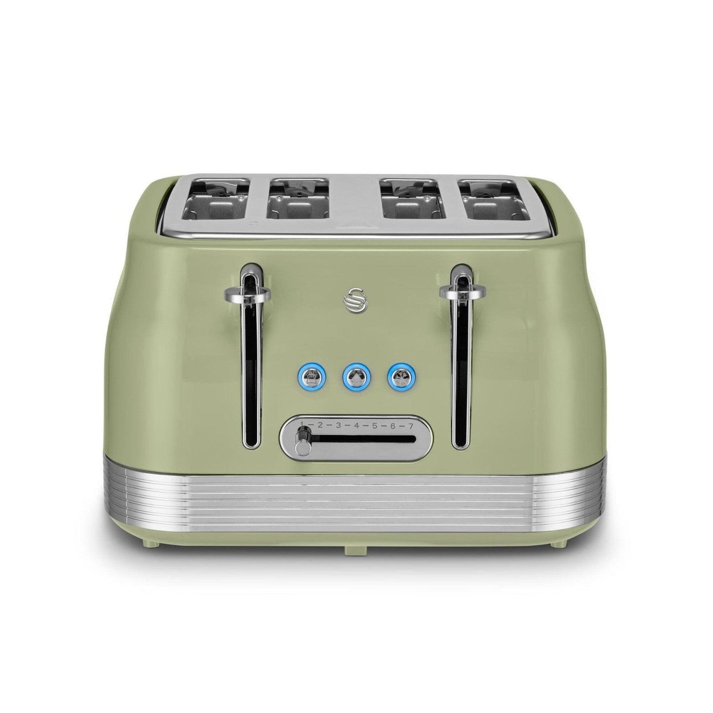 Swan Retro Kettle & 4 Slice Toaster Kitchen Set (Green)