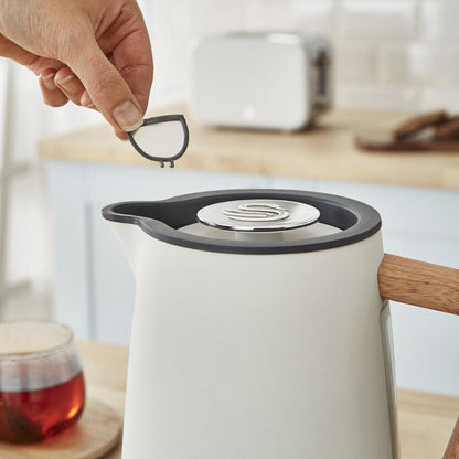 Swan Nordic Kettle & 4 Slice Toaster Kitchen Set (White) - Vibe Home