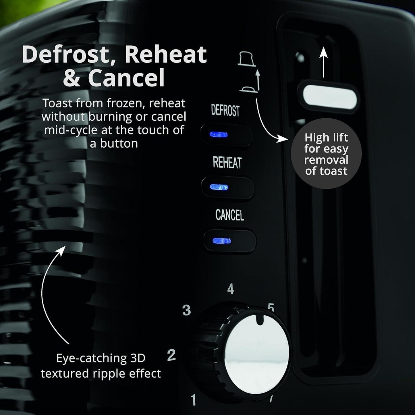 Swan Wave Kettle & Toaster Kitchen Set (Black) - Vibe Home