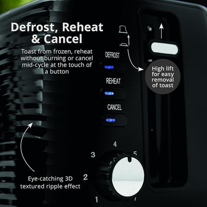 Swan Wave Kettle & Toaster Kitchen Set (Black) - Vibe Home