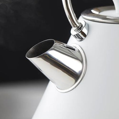 Tower Mirage Digital Pyramid Kettle & 2 Slice Toaster Kitchen Set (White) - Vibe Home