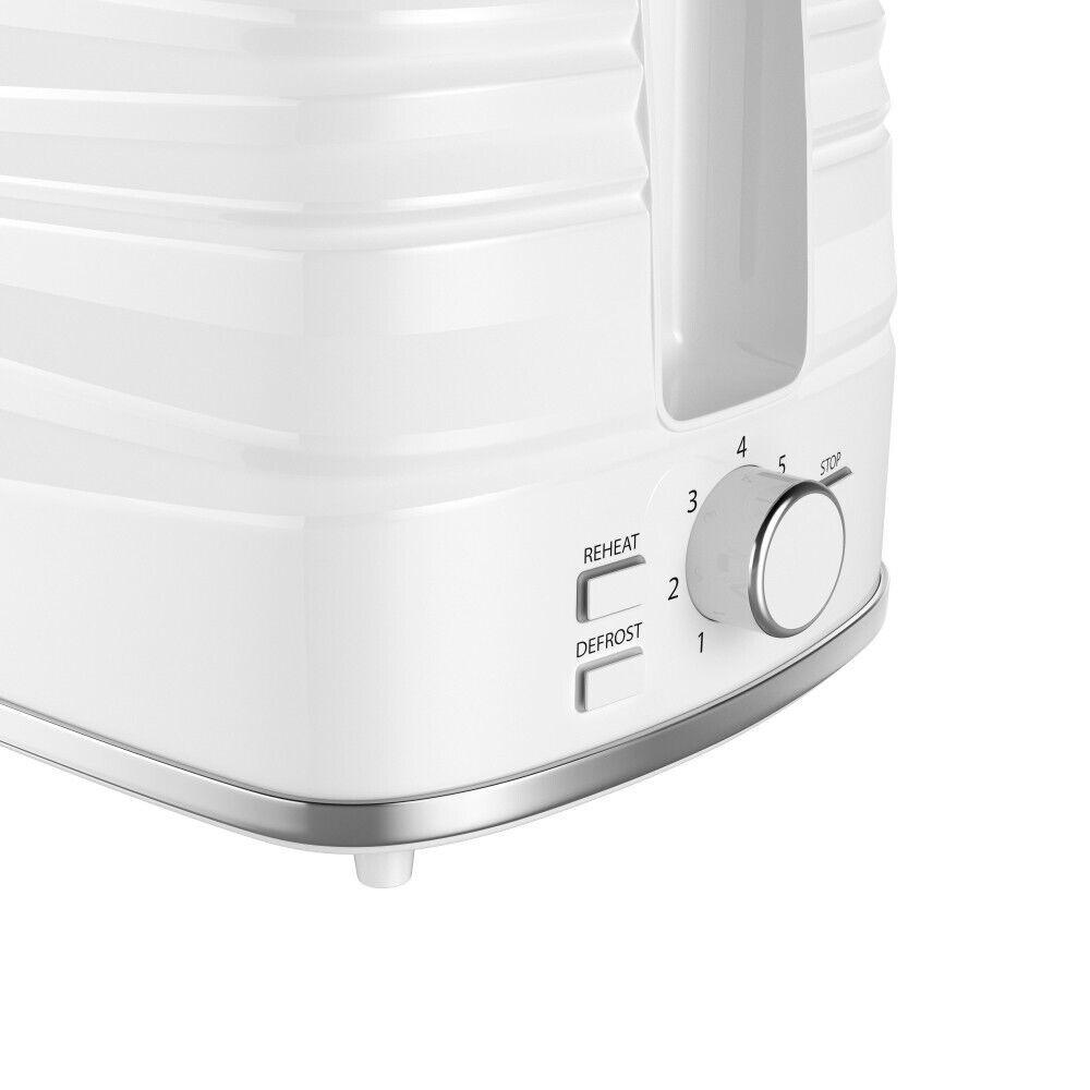 Swan Symphony Kettle & 2 Slice Toaster Kitchen Set (White) - Vibe Home