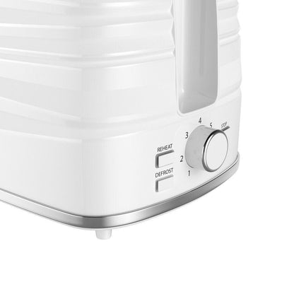 Swan Symphony Kettle & 2 Slice Toaster Kitchen Set (White) - Vibe Home