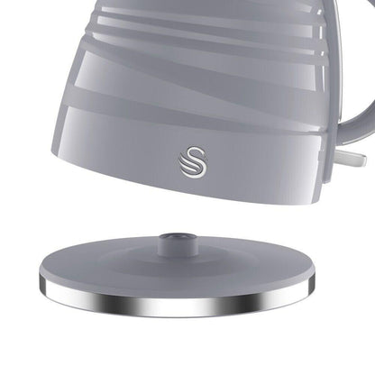 Swan Symphony Kettle & 2 Slice Toaster Kitchen Set (Grey) - Vibe Home