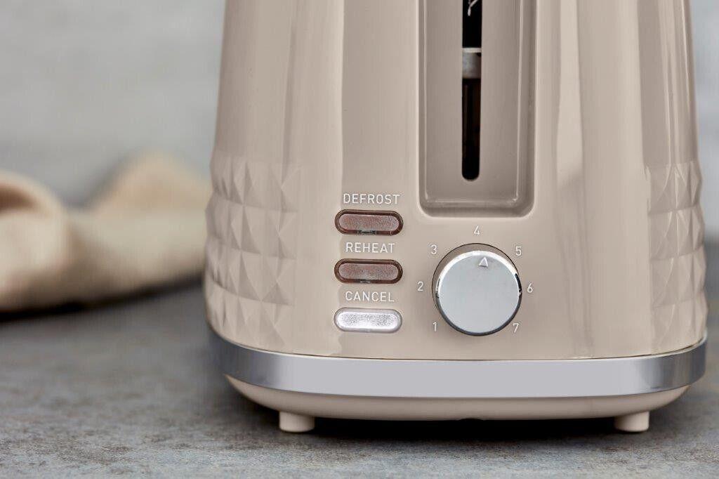 Tower Solitaire Kettle & 2 Slice Toaster Kitchen Set (Latte) - Vibe Home