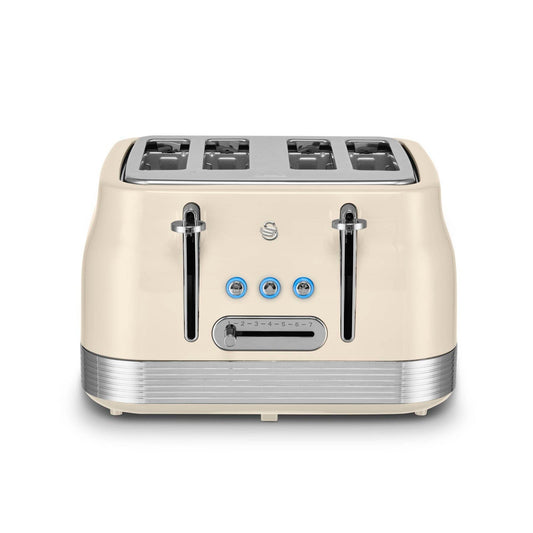 Swan Retro 4 Slice Toaster ST19029C (Chantilly Cream) - Vibe Home