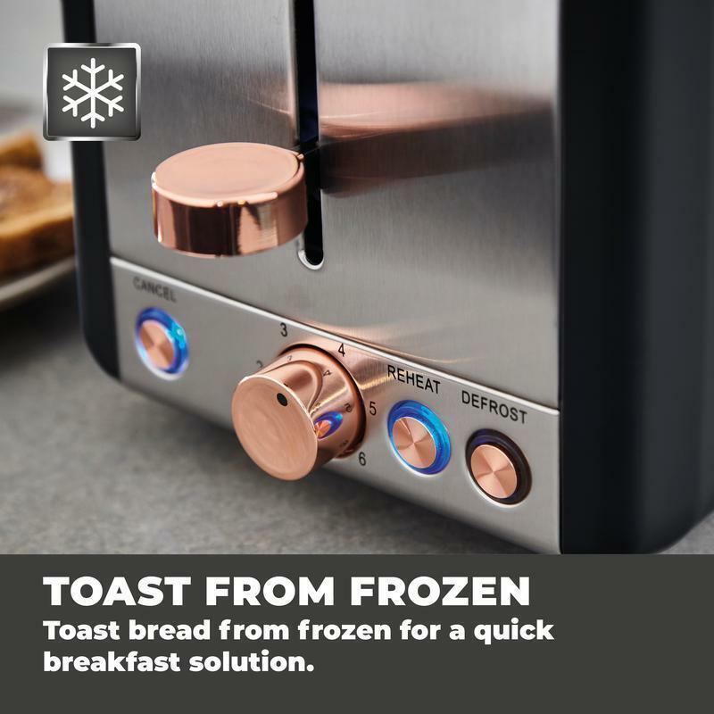 Tower Cavaletto Pyramid Kettle & 2 Slice Toaster Kitchen Set (Black) - Vibe Home
