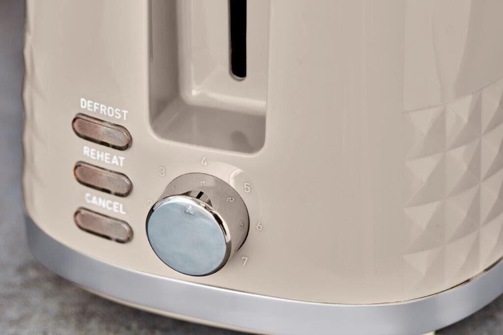 Tower Solitaire Kettle & 2 Slice Toaster Kitchen Set (Latte) - Vibe Home