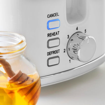 Swan Hexton Kettle & 2 Slice Toaster Kitchen Set (White) - Vibe Home