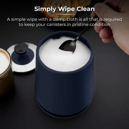 Tower Sera Bread Bin & Canisters Kitchen Storage Set (Midnight Blue) - Vibe Home