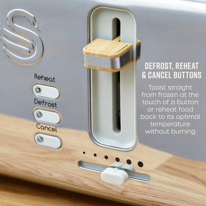 Swan Nordic Oatmeal Kitchen Set Kettle Toaster Bread Bin Canisters Mug Tree Towel Pole 5061025428311