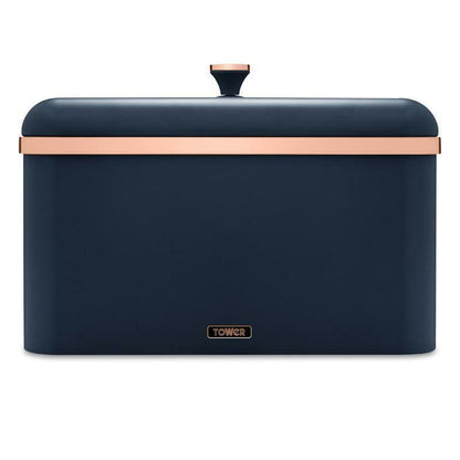 Tower Cavaletto Bread Bin & Canister Storage Kitchen Storage Set (Midnight Blue) - Vibe Home