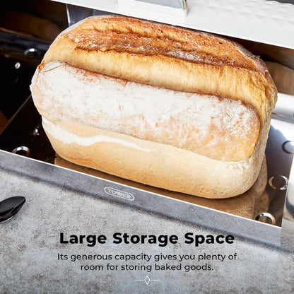 Tower Solitaire Bread Bin & Canister Kitchen Storage Set (White) - Vibe Home