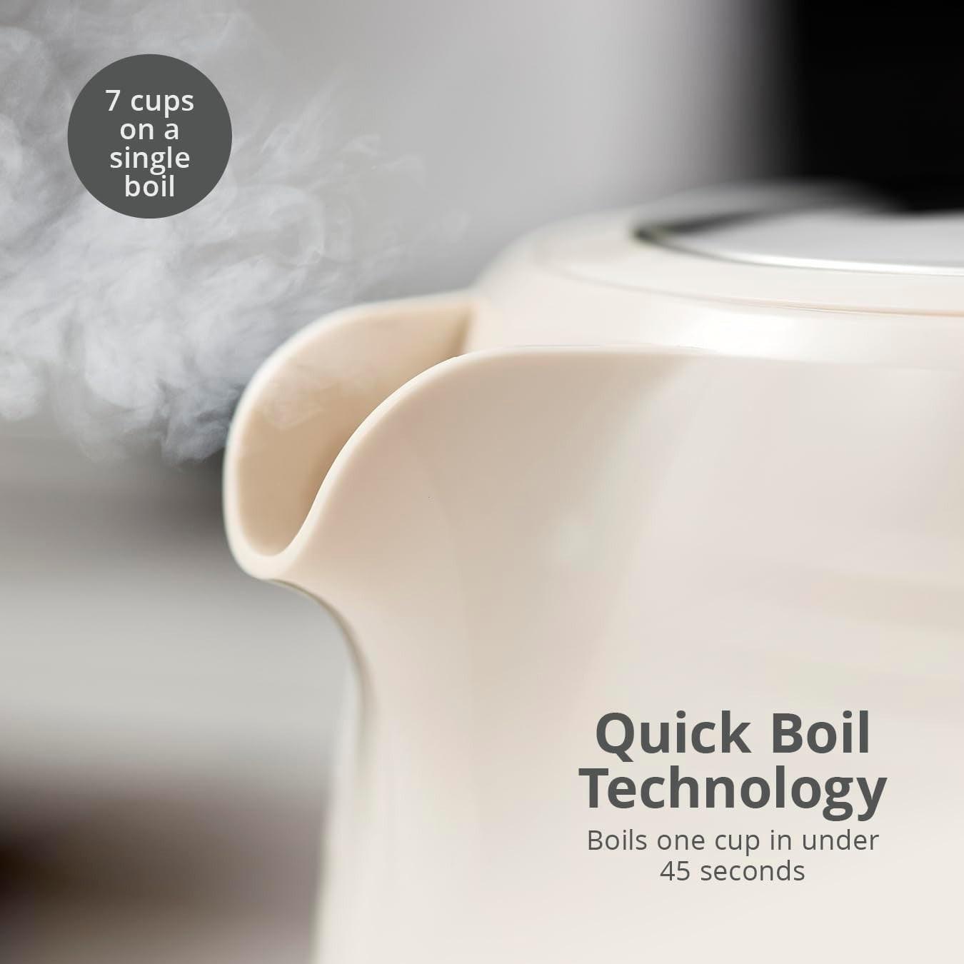Swan Wave Kettle & 2 Slice Toaster Kitchen Set (Cream) - Vibe Home