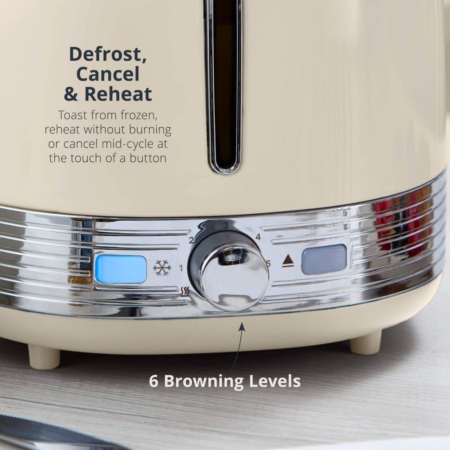 Swan Retro Pyramid Kettle & 2 Slice Toaster Kitchen Set (Cream) - Vibe Home