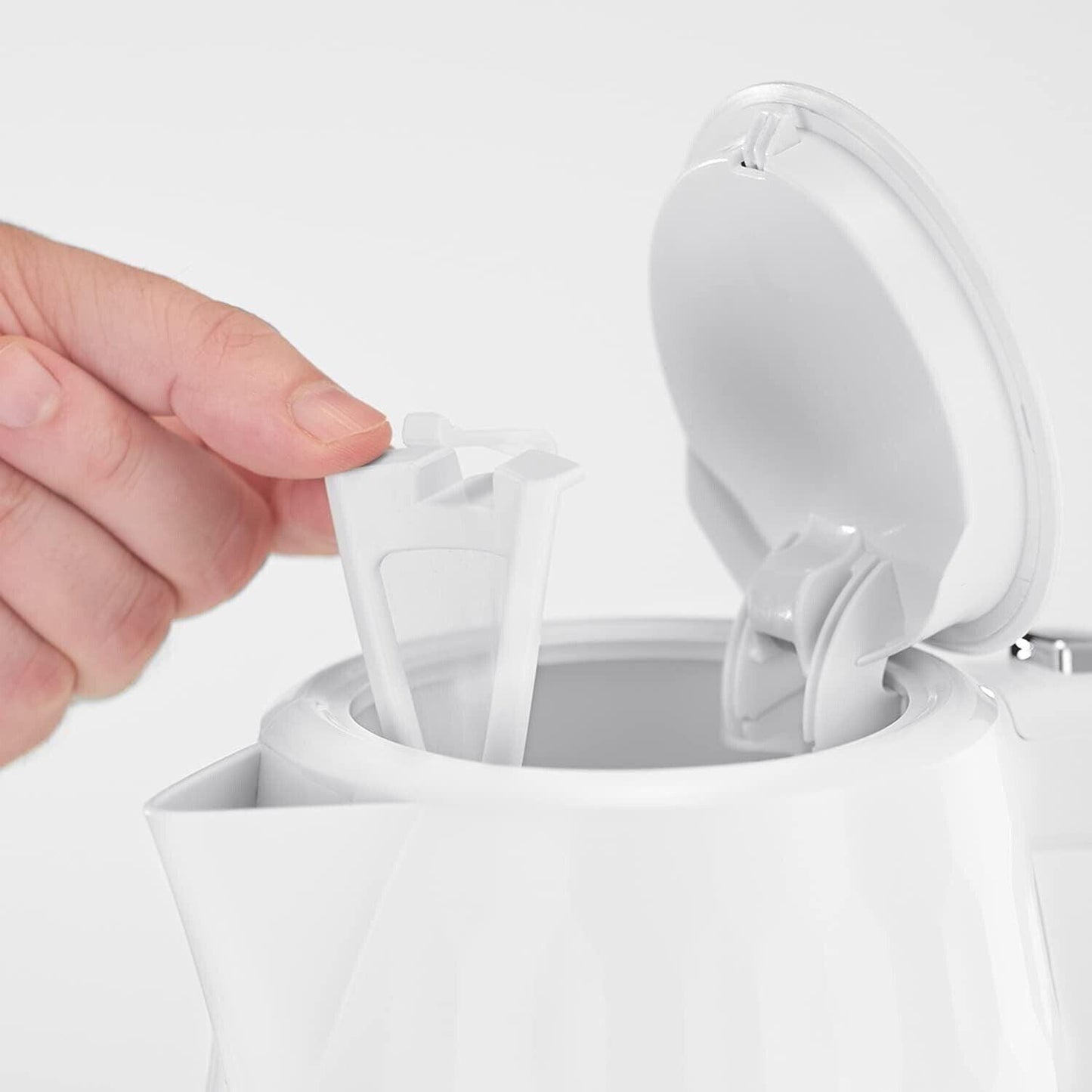 Russell Hobbs Honeycomb Kettle & 2 Slice Toaster Kitchen Set (White) - Vibe Home