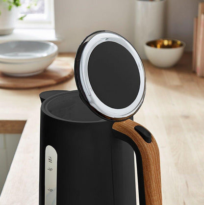 Tower Scandi Kettle & 2 Slice Toaster Kitchen Set (Black) - Vibe Home