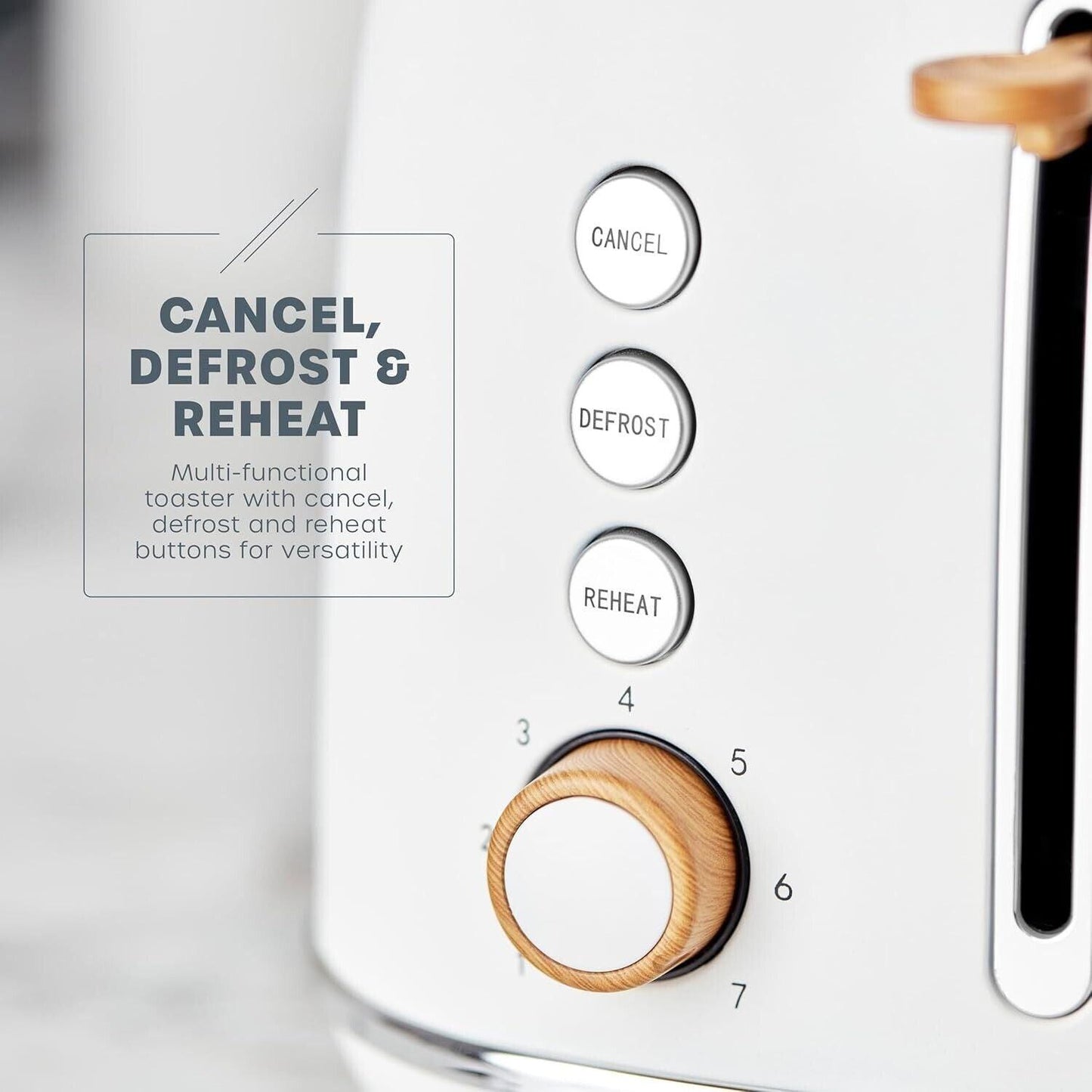 Swan Fjord Kettle & 2 Slice Toaster Kitchen Set (White) - Vibe Home