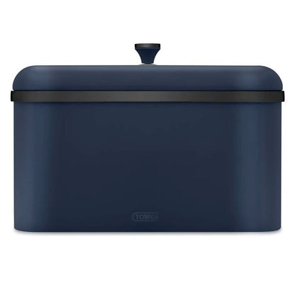 Tower Sera Kettle, 4 Slice Toaster, Bread Bin, Canisters Kitchen Set (Midnight Blue) - Vibe Home