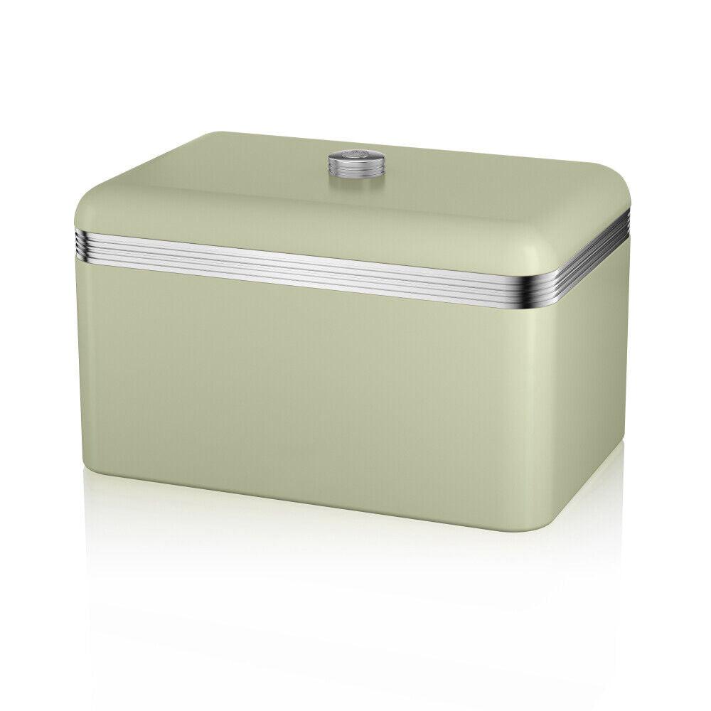 Swan Retro Bread Bin & Canisters Kitchen Storage Set (Green) - Vibe Home