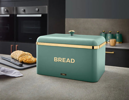 Tower Cavaletto Bread Bin & Canisters Kitchen Set (Jade Green)