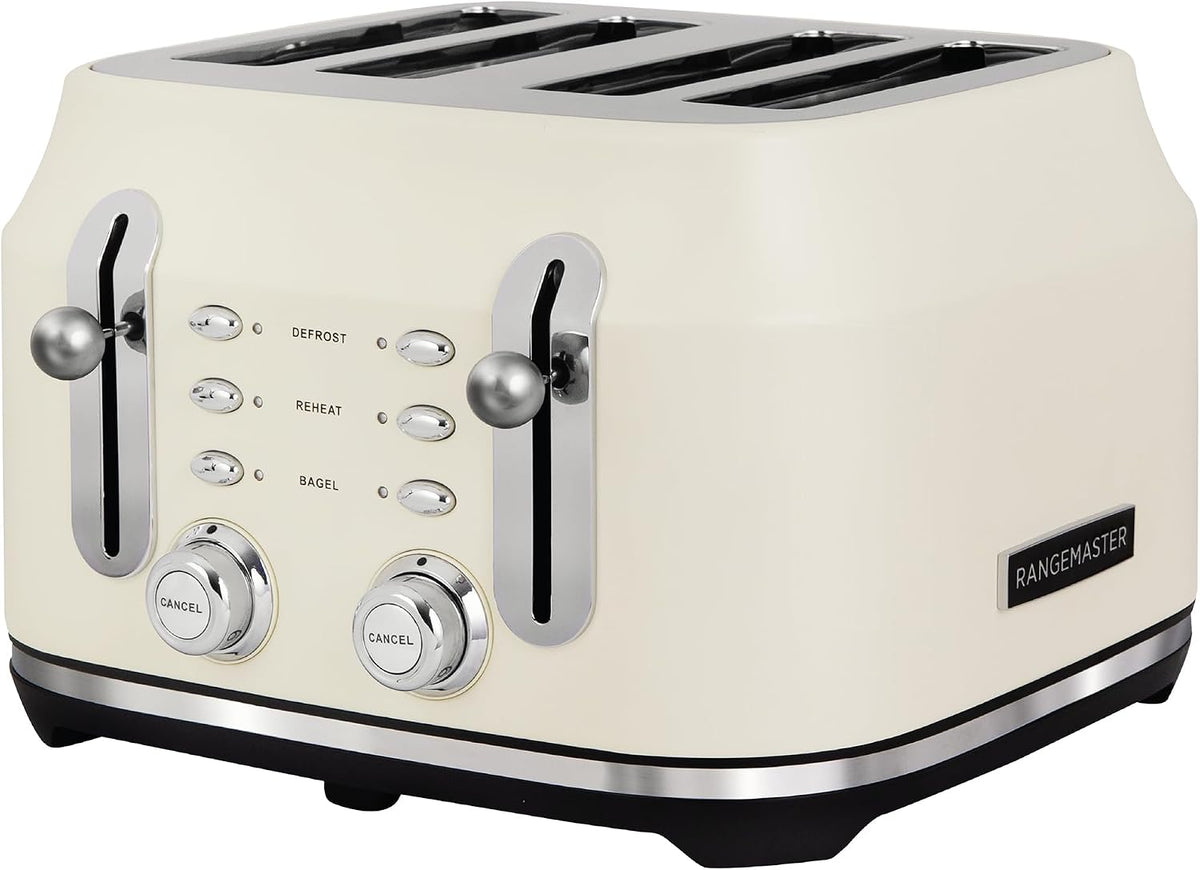 Rangemaster Classic 4 Slice Toaster RMCL4S304CM (Matt Pale Cream)