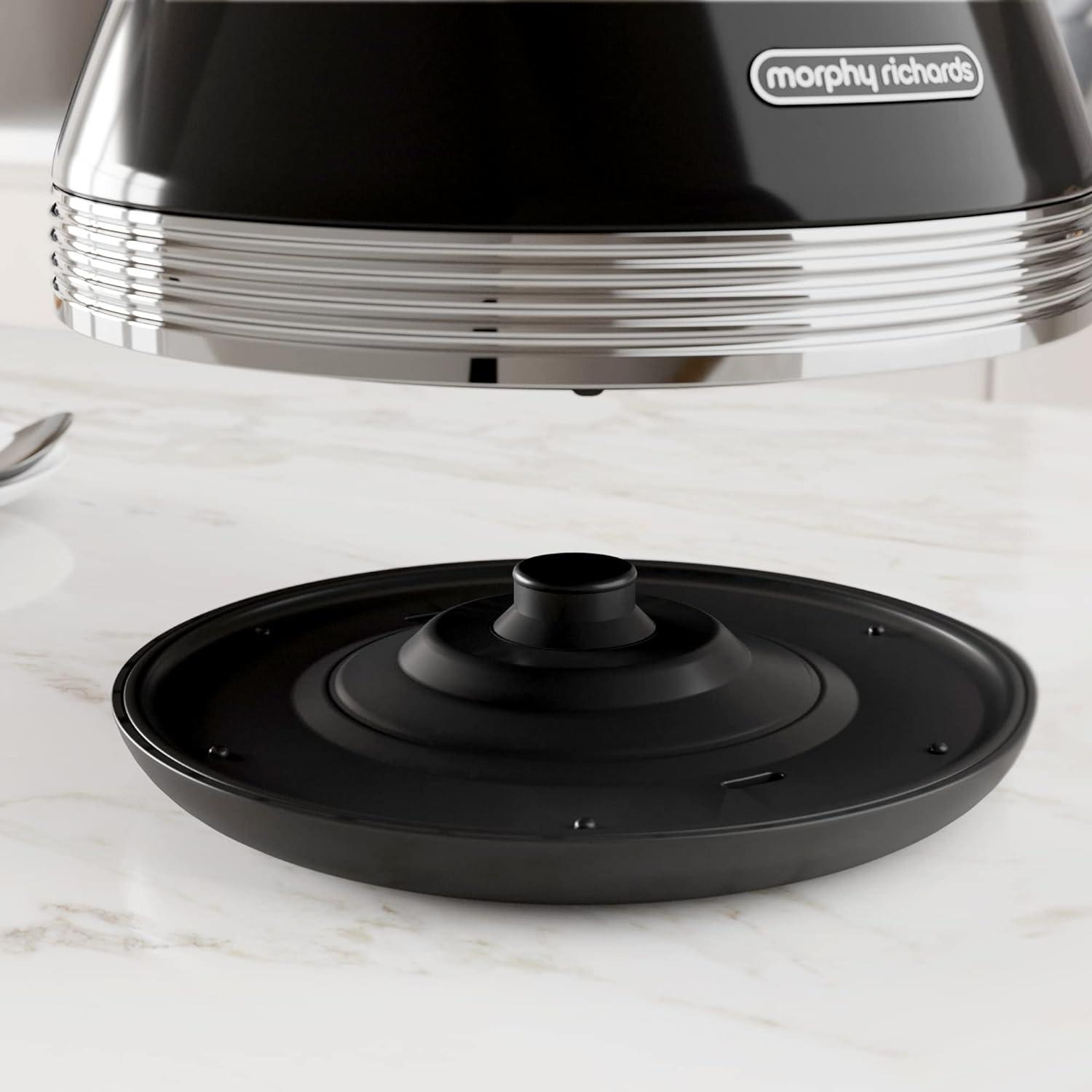 Morphy Richards Venture Black Kettle 100331 - Vibe Home