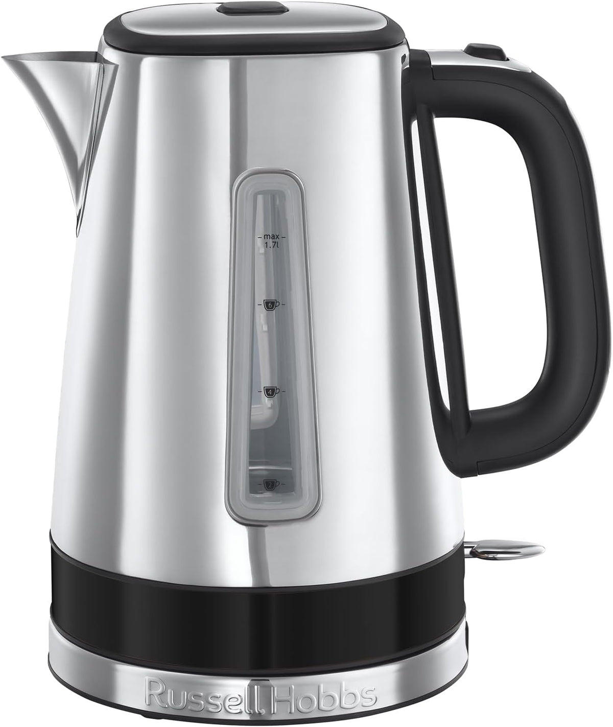 Russell Hobbs Distinctions Jug Kettle, 2 Slice Toaster & Microwave Kitchen Set (Black)