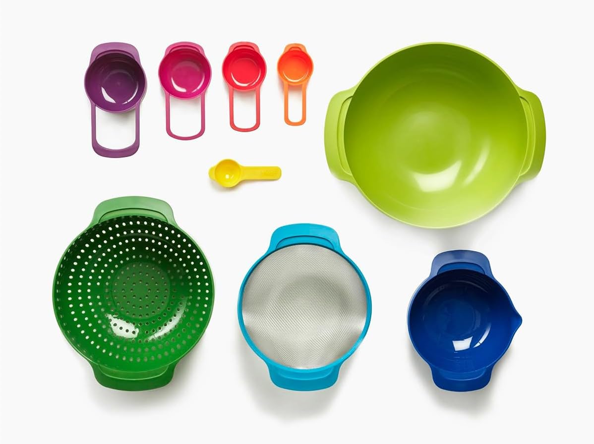 Joseph Joseph Nest 9 Plus 9-Piece Compact Food Preparation Set