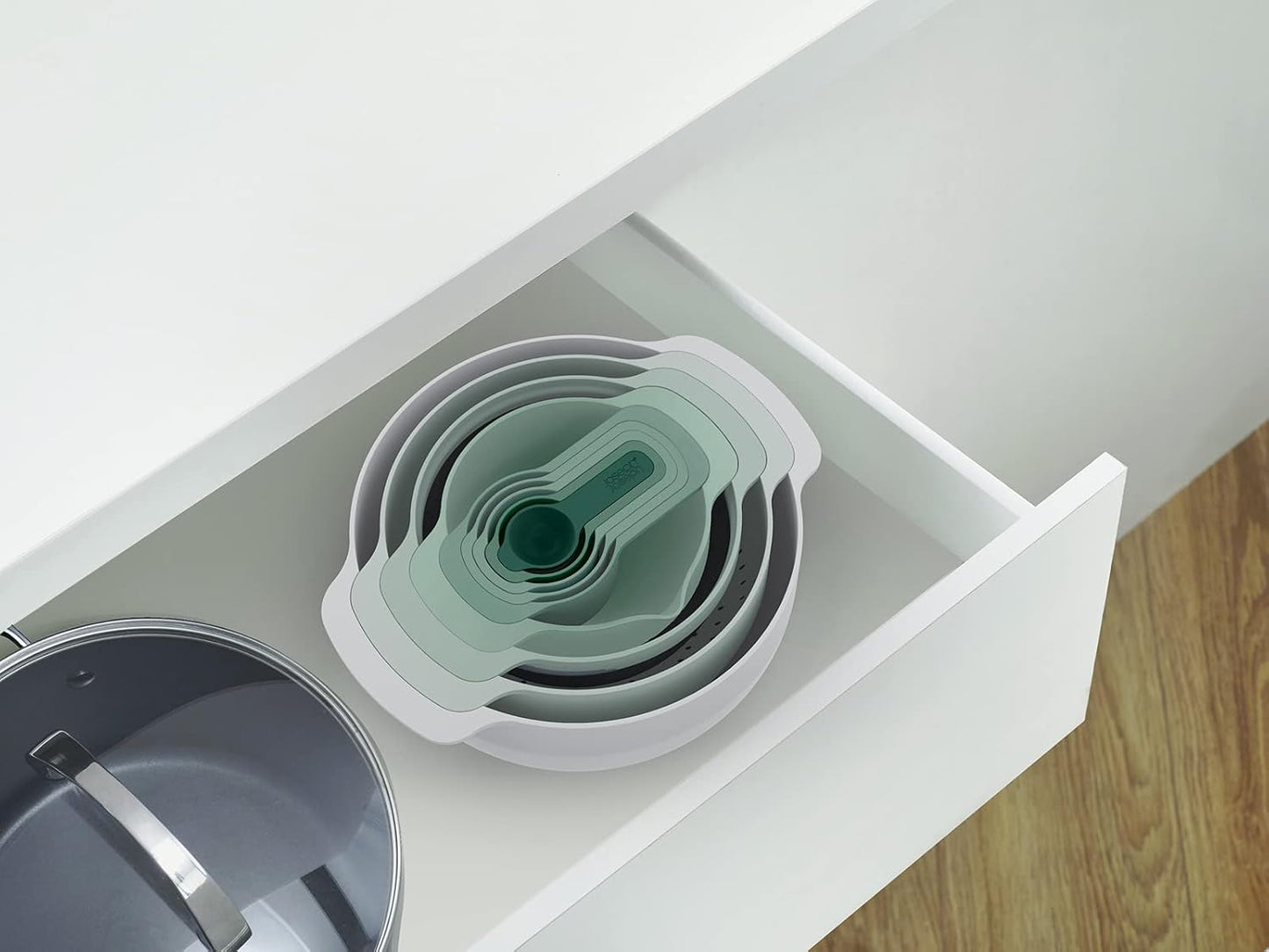 Joseph Joseph Nest 9 Plus 9-Piece Food Preparation Set 40112 (Green)