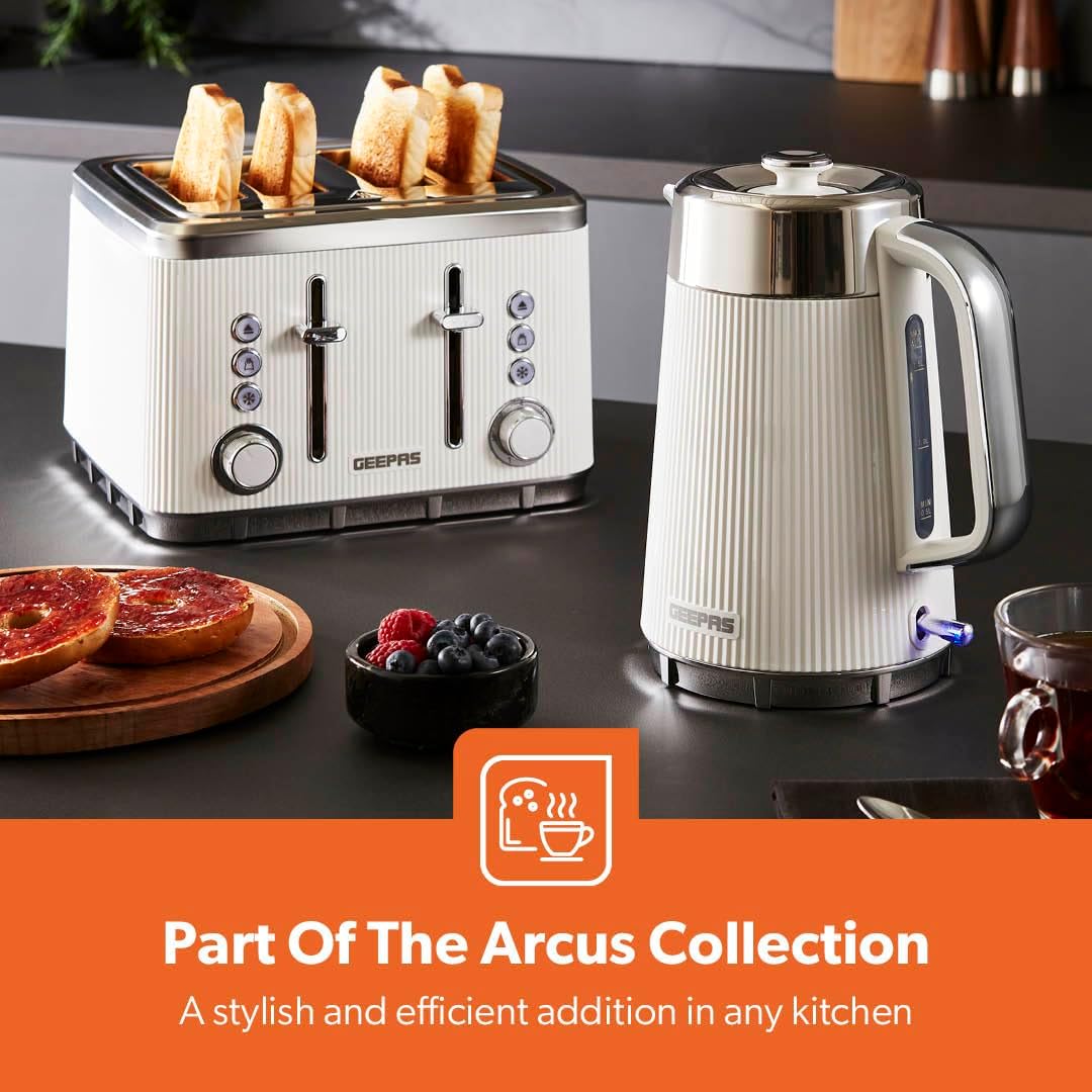 Geepas GEEPAS Arcus Kettle GK38078UK-WT (White)