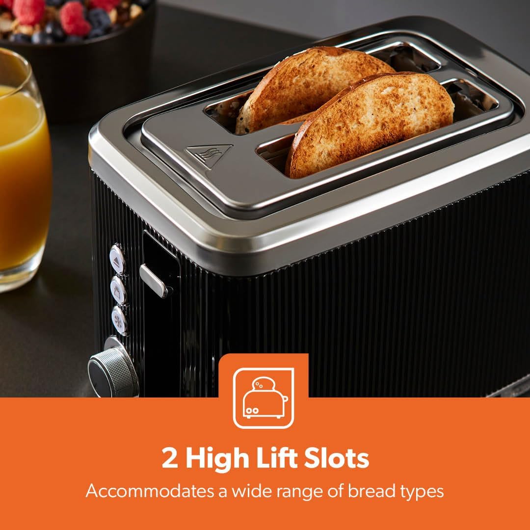 Geepas GEEPAS Arcus 2 Slice Toaster GBT36570UK-BK (Black)