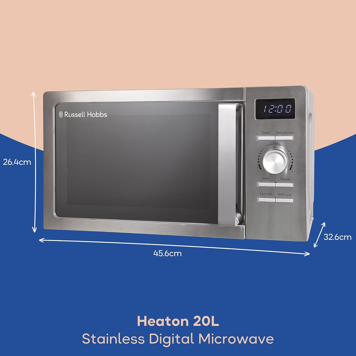 Russell Hobbs Russell Hobbs Classics Digital Microwave 20L 800W RHMD828SS Silver (Stainless Steel)