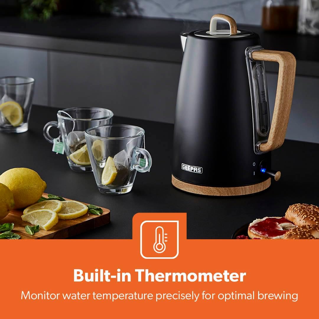GEEPAS NordiQ Kettle GK38072UK-BK (Black)