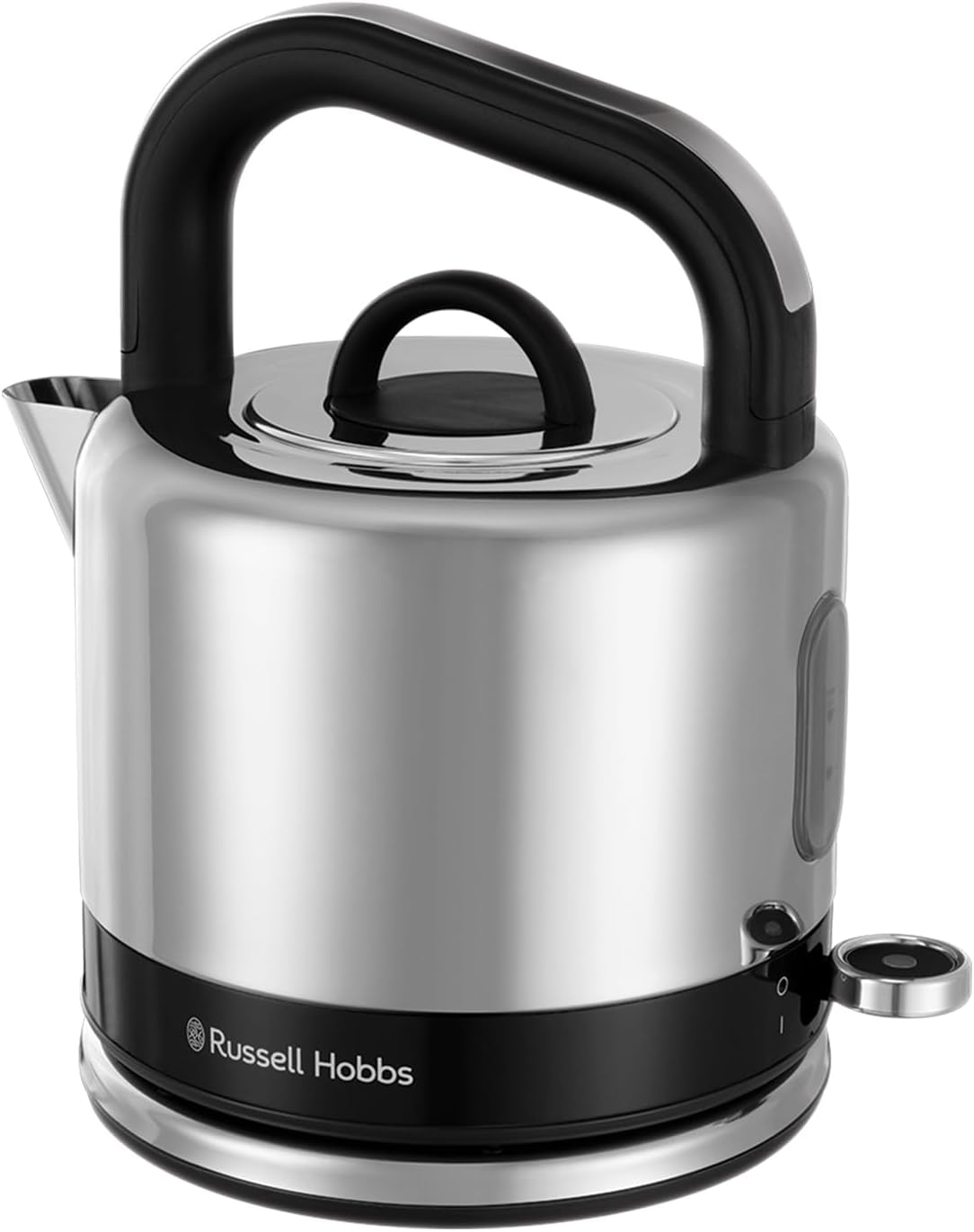 Russell Hobbs Distinctions Pyramid Kettle, 2 Slice Toaster & Microwave Kitchen Set (Black)