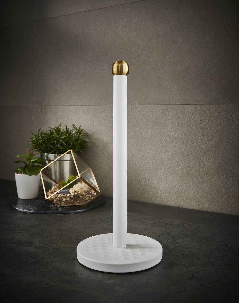 Swan Gatsby Kitchen Towel Pole Holder SWKA17521WHTN White & Gold