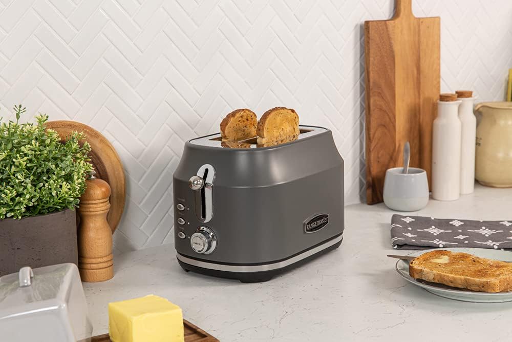 Rangemaster Classic 2 Slice Toaster RMCL2S201GY (Matt Slate Grey)