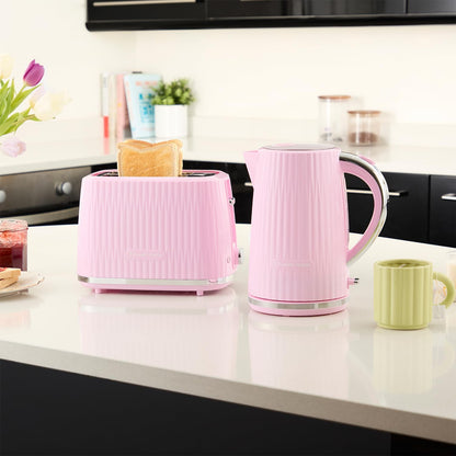 Russell Hobbs Eden Kettle Stylish Textured Design 27362 (Raspberry Pink)