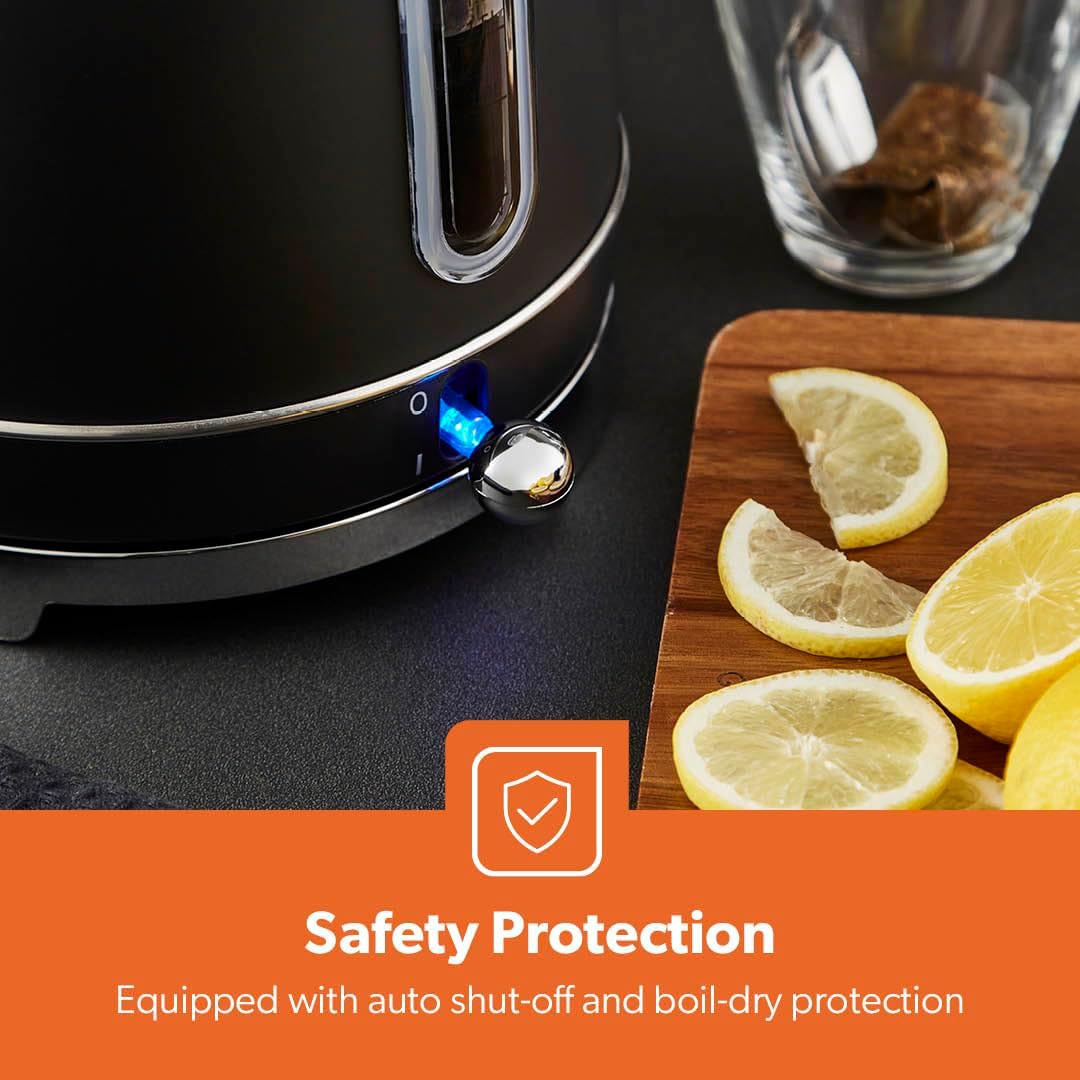 GEEPAS Retrovive Kettle GK38074UK-BK (Black)