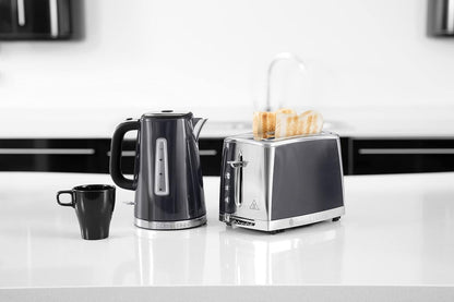 Russell Hobbs Luna 2 Slice Toasters Grey Toaster