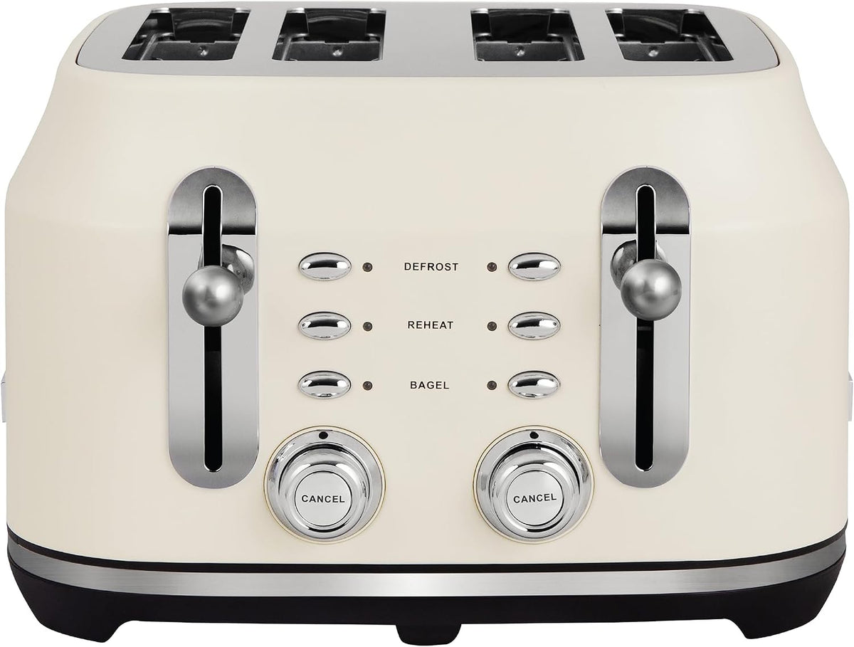 Rangemaster Classic 4 Slice Toaster RMCL4S304CM (Matt Pale Cream)
