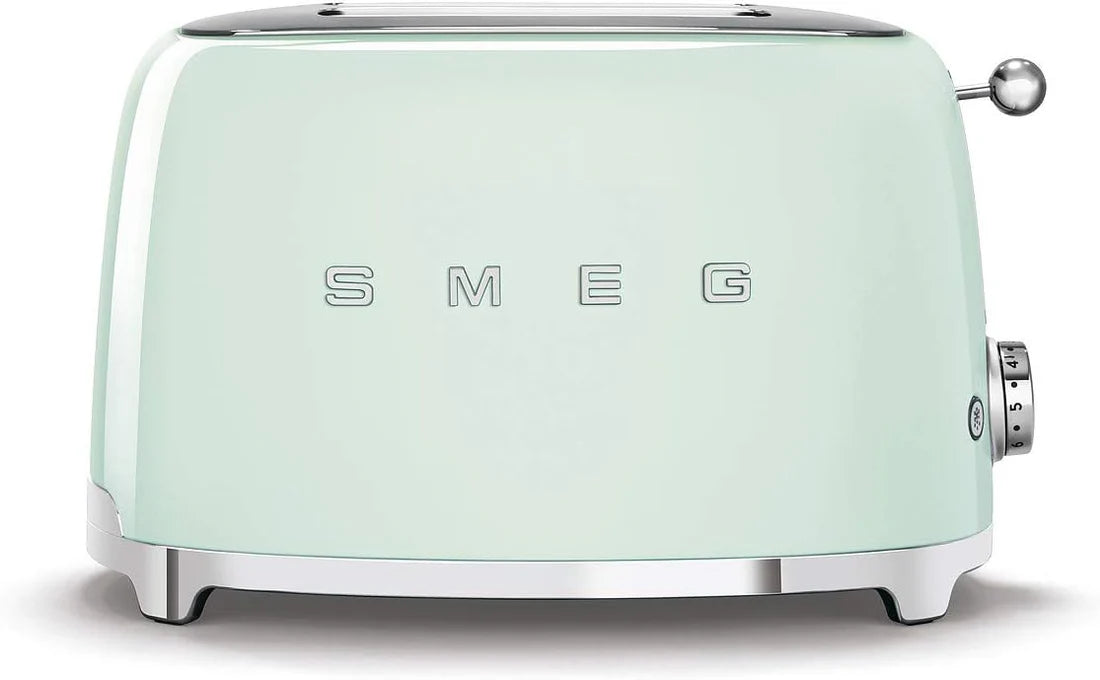 SMEG Retro Kettle & 2 Slice Toaster Matching Kitchen Set (Pastel Green)