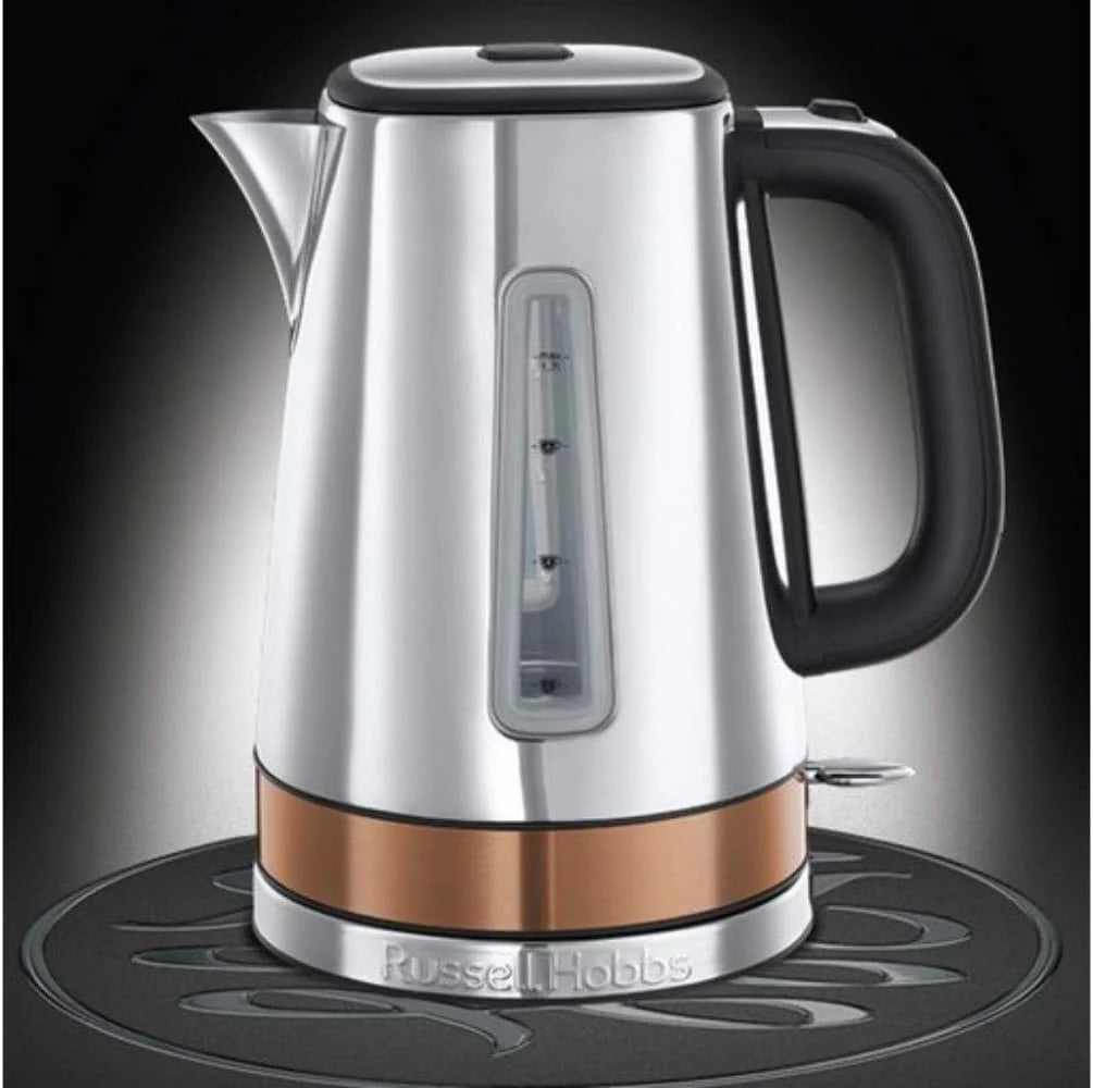 Russell Hobbs Luna Copper Kettle & 2 Slice Toaster Kitchen Set 2024