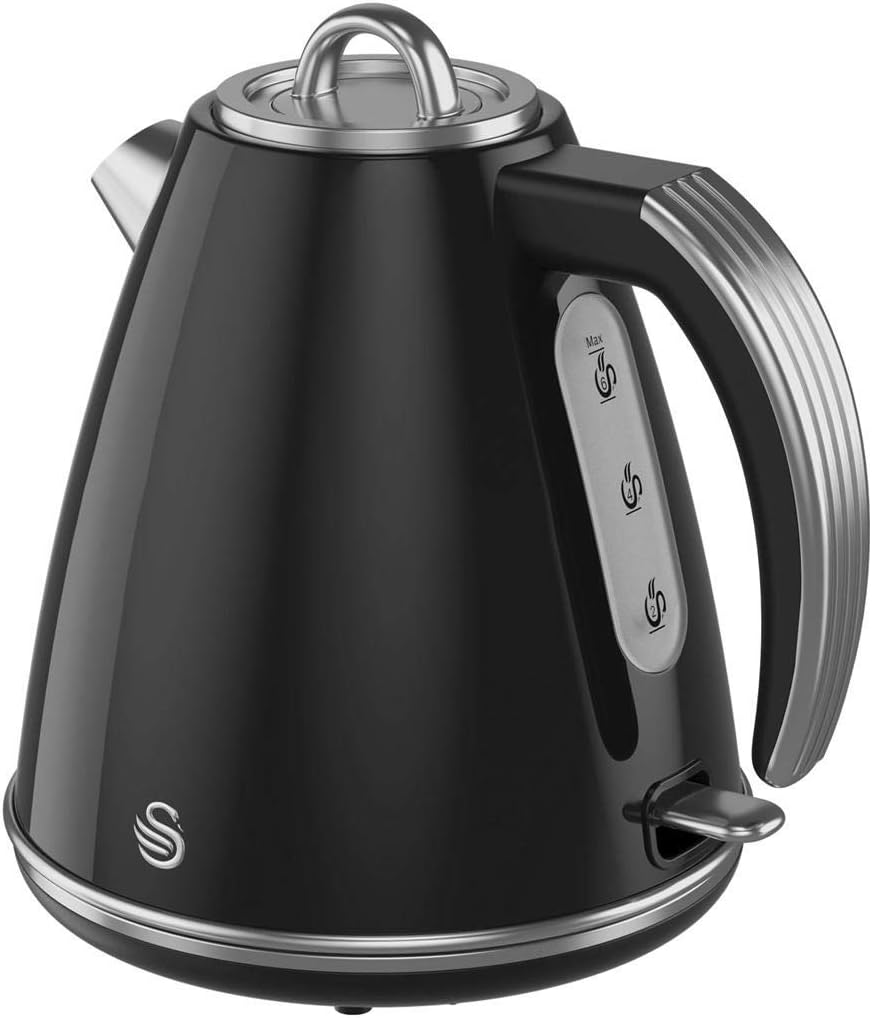 Swan Retro Kettle Black Kettles Stainless Steel