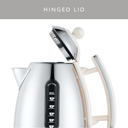 Dualit Lite Jug Kettle & 4 Slice Toaster Kitchen Set (Canvas White)