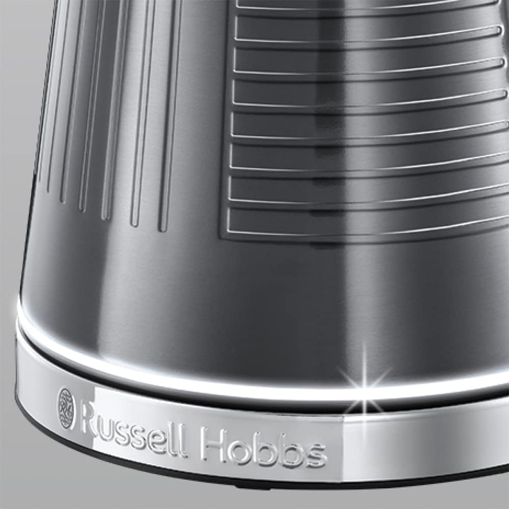 Russell Hobbs Geo Steel Kettle Rapid Boil 25240 - Grey