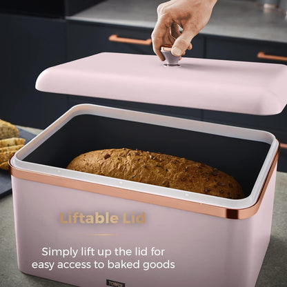 Tower Cavaletto Bread Bin Large T826130PNK (Marshmallow Pink)