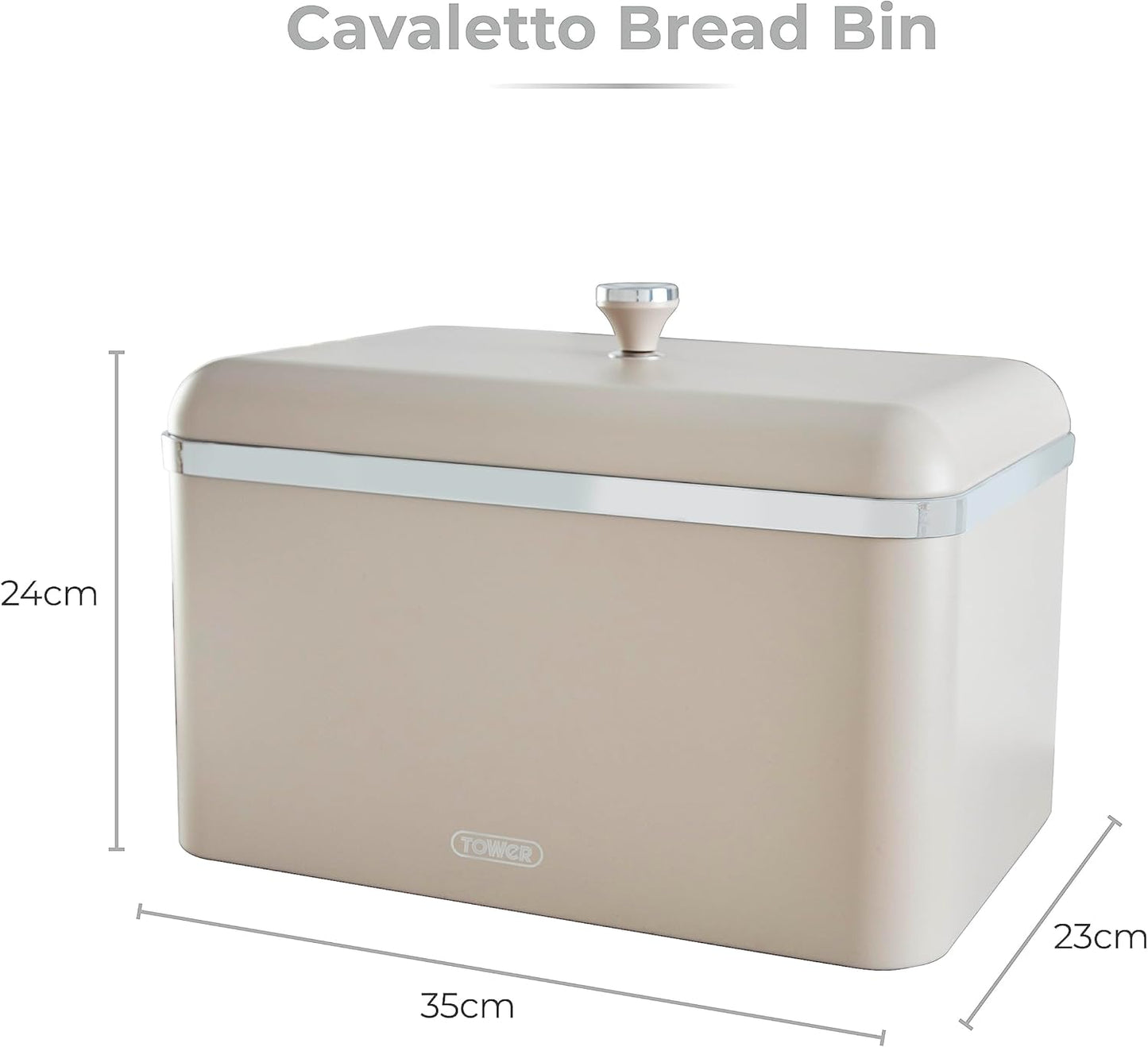 Tower Cavaletto Bread Bin Large T826130MSH (Latte)