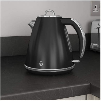 Swan Retro Kettle Black Kettles Stainless Steel