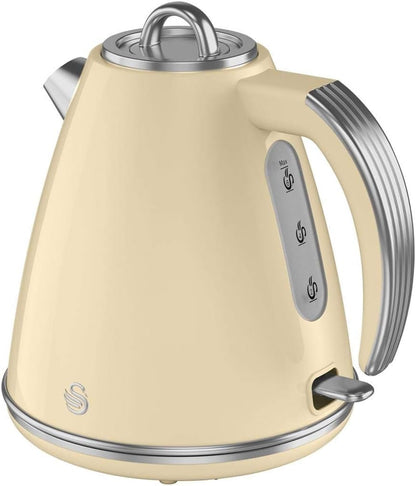 Swan Retro Kettles Cream Kettle Fast Boil Stainless Steel